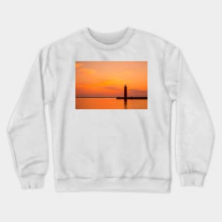 Orange Fading to Black Crewneck Sweatshirt